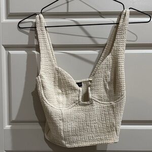 Windsor Cream Textured Knit Top